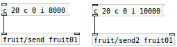 fruit send commande servo 